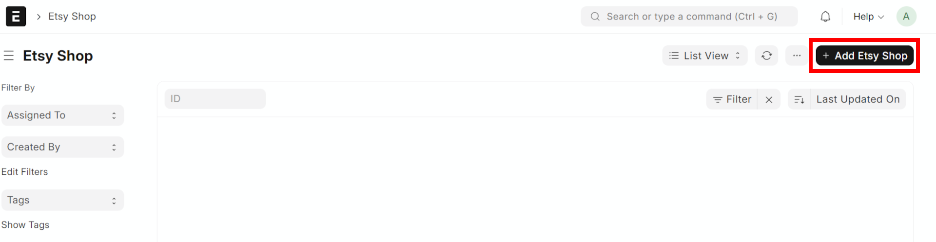 New Etsy Shop Document